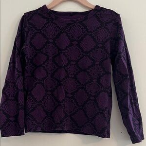 Mini Rodini Purple and Black Long Sleeve Tee